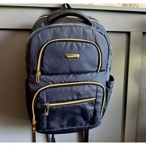 LTINVECK‎ Travel Laptop Backpack 15.6" TSA Friendly USB Charging Port Blue Large